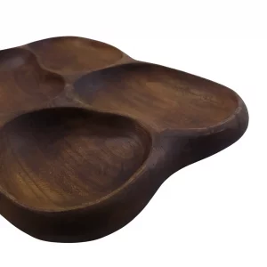 سینی اردور چوبی دفرمه طرح مربع کد WD6061