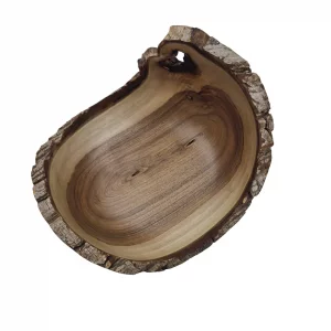 کاسه چوبی گردو دست ساز سایز متوسط کد WD6049