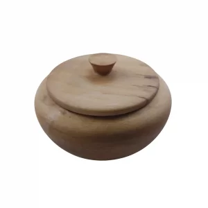 قندان چوبی خمره ای ساده کد WD6086
