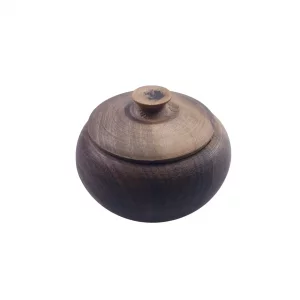 قندان چوبی خمره ای ساده کد WD6092