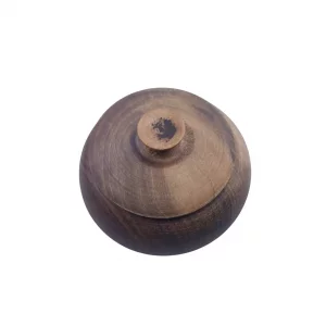 قندان چوبی خمره ای ساده کد WD6092