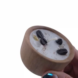 پیاله شمع تزیین شده با قهوه کد WD6108
