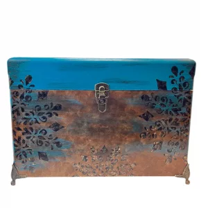 جعبه چوبی کهنه کاری بزرگ کد BW5563