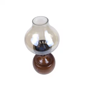 جا شمعی چوبی طرح شقایق کد WD6143