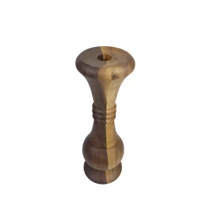 گلدان چوبی خراطی شده 30 سانت کد WD6148
