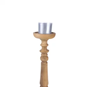 شمعدان چوبی ایستاده 50 سانت کد WD6165