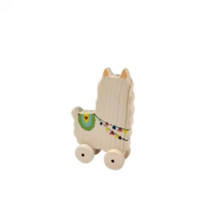 عروسک چوبی گوسفند چرخدار کد WD6168