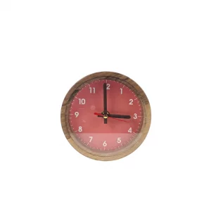 ساعت چوبی رومیزی گرد کد WD6169