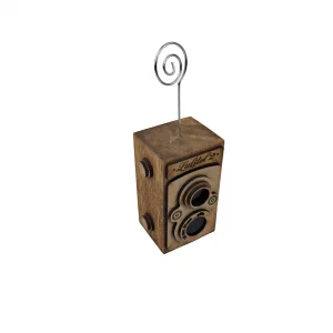 هولدر چوبی عکس طرح دوربین ایستاده  کد WD6211
