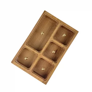 جعبه پذیرایی مستطیل چوب راش کد WD6247