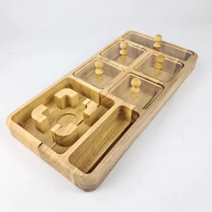 جعبه پذیرایی مستطیل وارمردار گردو  کد WD6246