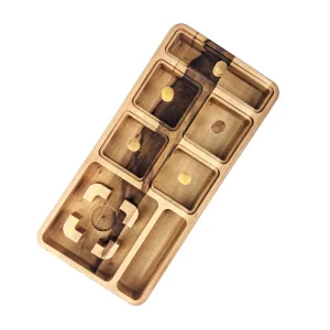 جعبه پذیرایی مستطیل وارمردار گردو  کد WD6246