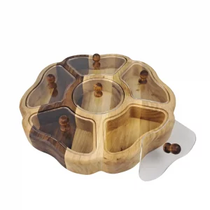 جعبه پذیرایی 7 خانه  گردو  کد WD6245