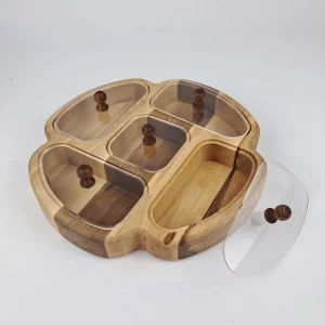 جعبه پذیرایی طرح گل گردو  کد WD6244