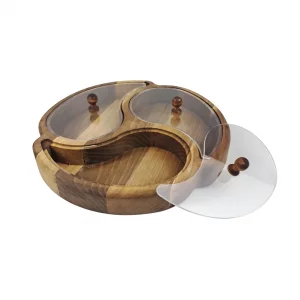 جعبه پذیرایی ترمه متوسط گردو  کد WD6240