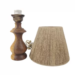 آباژور چوبی رومیزی خراطی  کد WD6234