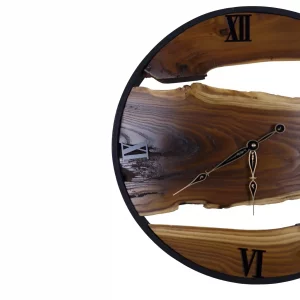 ساعت دیواری روستیک و فلز قطر 50 سانتی کد WD6130