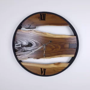 ساعت دیواری روستیک و فلز قطر 50 سانتی کد WD6130