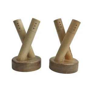 ست نمکدان چوبی میله ای  کد WD6251