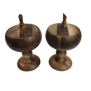 شکلات خوری چوبی پایه دار کد WD6252