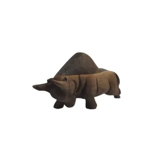 مجسمه چوبی طرح گاومیش  کد WD6253