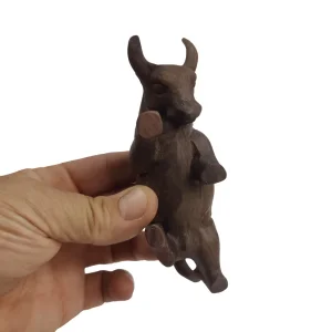 مجسمه چوبی طرح گاومیش  کد WD6253