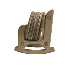 ست زیر لیوانی چوبی طرح صندلی  کد WD6257