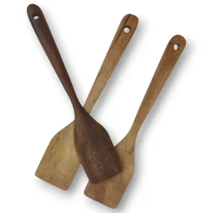 کفگیر چوبی تخت 30 سانت کد WD6103