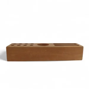 استند موبایل و جا قلمی چوبی طرح مستطیل کد SE5514