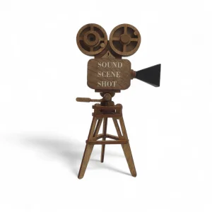 دوربین چوبی پایه دار تزئینی کد WD6274