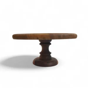 شیرین خوری گرد پایه دار چوبی در چند سایز کد WD6275