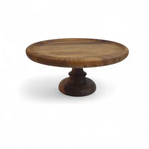 شیرین خوری گرد پایه دار چوبی در چند سایز کد WD6275