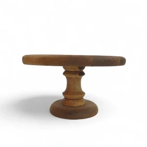 شیرین خوری گرد پایه دار چوبی در چند سایز کد WD6275