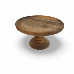 شیرین خوری گرد پایه دار چوبی در چند سایز کد WD6275