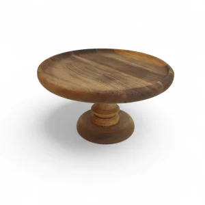 شیرین خوری گرد پایه دار چوبی در چند سایز کد WD6275