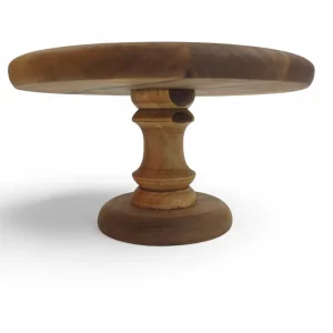 شیرین خوری گرد پایه دار چوبی در چند سایز کد WD6275