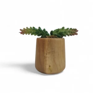گلدان چوبی با گل مصنوعی کد WD6279