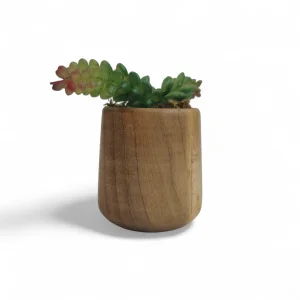 گلدان چوبی با گل مصنوعی کد WD6279