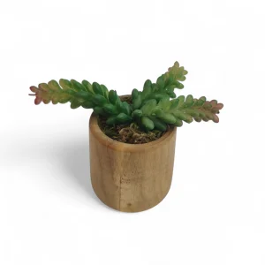 گلدان چوبی با گل مصنوعی کد WD6279