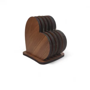 زیر لیوانی طرح قلب  کد WD6295