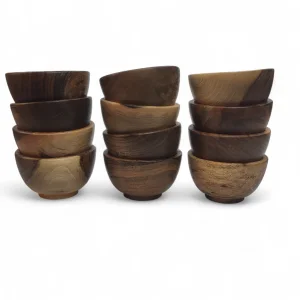 پیاله چوبی ساده گردو  کد WD6297