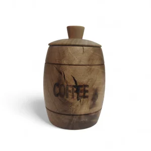 بانکه چوبی قهوه طرح بشکه کد WD6299