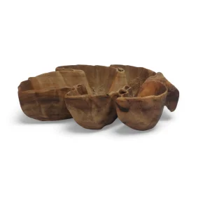 پیاله چوبی طرح برگ خزان کد WD6300