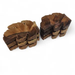 پیاله چوبی طرح برگ خزان کد WD6300