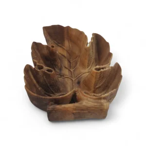 پیاله چوبی طرح برگ خزان کد WD6300