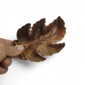 پیاله چوبی طرح برگ خزان کد WD6300