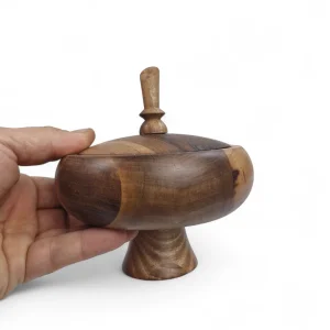 شکلات خوری چوبی پایه دار قطر 15 کد WD6302