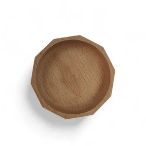 پیاله چوبی طرح الماسی کد WD6304