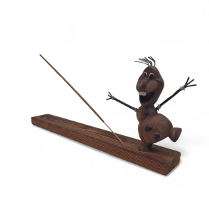 جا عودی چوبی طرح آدم برفی کد WD6317