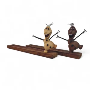 جا عودی چوبی طرح آدم برفی کد WD6317